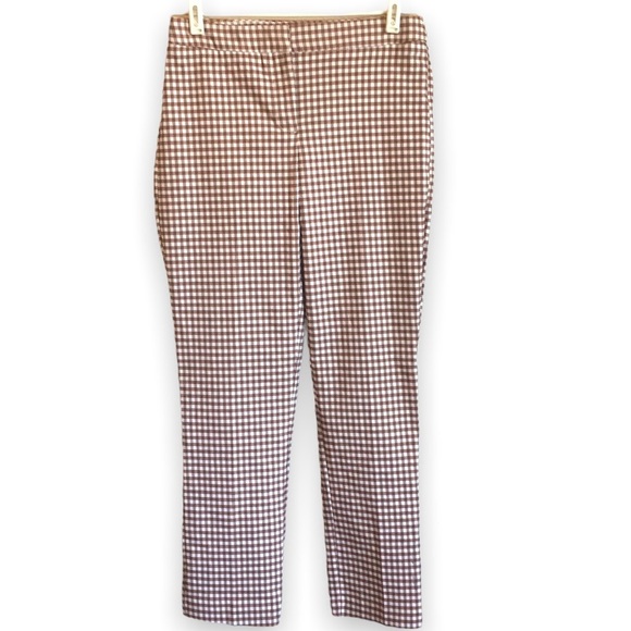 Rachel Zoe Pants - SOLD Rachel Zoe Checkered Pants Brown Sz 2